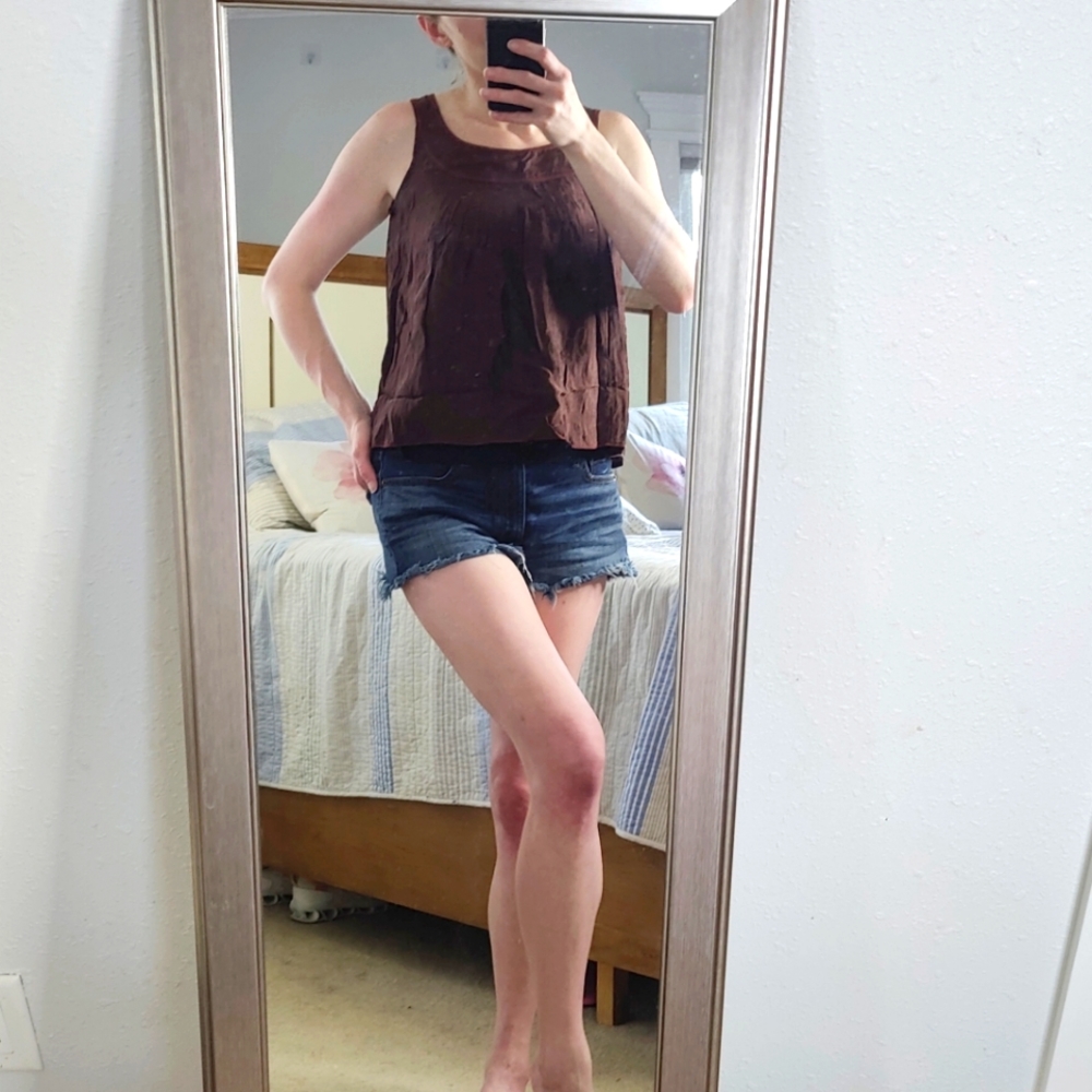 Intuitions Silk-like Flowy Top